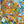 Expressive abstract landscape artwork by artist John Berrick, detail shot.