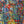 Expressive abstract landscape artwork by artist John Berrick, detail shot.