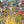 Expressive abstract landscape artwork by artist John Berrick, detail shot.