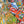 Expressive abstract landscape artwork by artist John Berrick, detail shot.